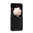 For Honor Magic V Flip PU Leather Black Frame Full Coverage Phone Case(Black) - 2