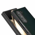 For Samsung Galaxy Z Fold6 PU Leather Black Frame Full Coverage Phone Case(Green) - 3