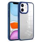 For iPhone 11 Colorful Armor Transparent Phone Case(Blue) - 1