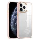 For iPhone 11 Pro Colorful Armor Transparent Phone Case(Pink) - 1