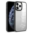 For iPhone 11 Pro Colorful Armor Transparent Phone Case(Black) - 1