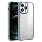 For iPhone 12 Pro Colorful Armor Transparent Phone Case(Grey) - 1