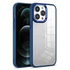 For iPhone 12 Pro Max Colorful Armor Transparent Phone Case(Blue) - 1