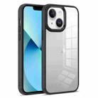 For iPhone 13 Colorful Armor Transparent Phone Case(Black) - 1