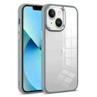 For iPhone 13 Colorful Armor Transparent Phone Case(Grey) - 1