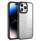 For iPhone 14 Pro Colorful Armor Transparent Phone Case(Black) - 1