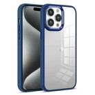 For iPhone 15 Pro Colorful Armor Transparent Phone Case(Blue) - 1