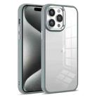 For iPhone 15 Pro Max Colorful Armor Transparent Phone Case(Grey) - 1