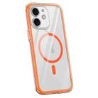 For iPhone 11 Vacuum Airbag Y1 Series Transparent MagSafe Magnetic Phone Case(Orange) - 1