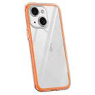 For iPhone 14 Plus Vacuum Airbag Y1 Series Transparent Shockproof Phone Case(Orange) - 1