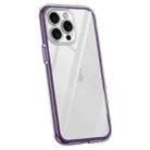 For iPhone 13 Pro Max Vacuum Airbag Y1 Series Transparent Shockproof Phone Case(Dark Purple) - 1