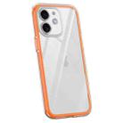 For iPhone 12 Vacuum Airbag Y1 Series Transparent Shockproof Phone Case(Orange) - 1