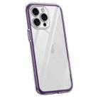 For iPhone 12 Pro Max Vacuum Airbag Y1 Series Transparent Shockproof Phone Case(Dark Purple) - 1