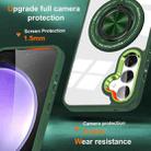 For Samsung Galaxy S24 5G Magnetic Rotating Ring Holder Phone Case(Dark Green) - 2