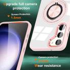 For Samsung Galaxy S23 5G Magnetic Rotating Ring Holder Phone Case(Pink) - 2