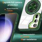 For Samsung Galaxy S23 5G Magnetic Rotating Ring Holder Phone Case(Dark Green) - 2