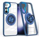 For Samsung Galaxy S23 5G Magnetic Rotating Ring Holder Phone Case(Dark Blue) - 1
