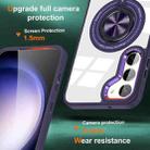 For Samsung Galaxy S23 5G Magnetic Rotating Ring Holder Phone Case(Dark Purple) - 2