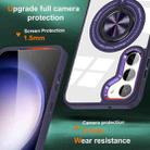 For Samsung Galaxy S23+ 5G Magnetic Rotating Ring Holder Phone Case(Dark Purple) - 2