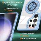 For Samsung Galaxy S23 Ultra 5G Magnetic Rotating Ring Holder Phone Case(Light Blue) - 2