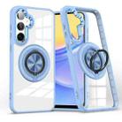 For Samsung Galaxy A15 Magnetic Rotating Ring Holder Phone Case(Light Blue) - 1