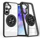 For Samsung Galaxy A55 Magnetic Rotating Ring Holder Phone Case(Black) - 1