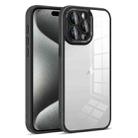 For iPhone 15 Pro Max Colorful Armor Lens Film Transparent Phone Case(Black) - 1