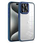 For iPhone 15 Pro Max Colorful Armor Lens Film Transparent Phone Case(Blue) - 1