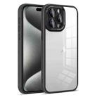 For iPhone 15 Pro Colorful Armor Lens Film Transparent Phone Case(Black) - 1