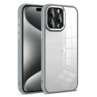 For iPhone 15 Pro Colorful Armor Lens Film Transparent Phone Case(Grey) - 1