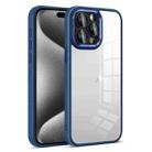 For iPhone 15 Pro Colorful Armor Lens Film Transparent Phone Case(Blue) - 1