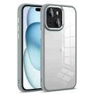 For iPhone 15 Plus Colorful Armor Lens Film Transparent Phone Case(Grey) - 1