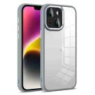 For iPhone 14 Colorful Armor Lens Film Transparent Phone Case(Grey) - 1