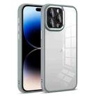 For iPhone 14 Pro Max Colorful Armor Lens Film Transparent Phone Case(Grey) - 1