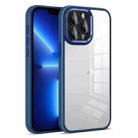 For iPhone 13 Pro Colorful Armor Lens Film Transparent Phone Case(Blue) - 1