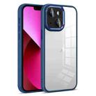 For iPhone 13 Colorful Armor Lens Film Transparent Phone Case(Blue) - 1