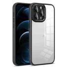 For iPhone 12 Pro Max Colorful Armor Lens Film Transparent Phone Case(Black) - 1