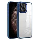 For iPhone 11 Pro Max Colorful Armor Lens Film Transparent Phone Case(Blue) - 1