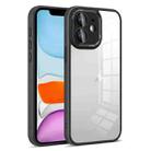 For iPhone 11 Colorful Armor Lens Film Transparent Phone Case(Black) - 1