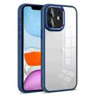 For iPhone 11 Colorful Armor Lens Film Transparent Phone Case(Blue) - 1
