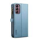 For Samsung Galaxy M35 5G ESEBLE Star Series Lanyard Zipper Wallet RFID Leather Case(Blue) - 3
