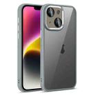 For iPhone 14 Plus Colorful Armor Lens Film Translucent Phone Case(Grey) - 1