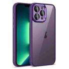 For iPhone 13 Pro Max Colorful Armor Lens Film Translucent Phone Case(Purple) - 1