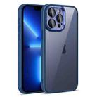 For iPhone 13 Pro Colorful Armor Lens Film Translucent Phone Case(Blue) - 1