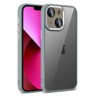 For iPhone 13 Colorful Armor Lens Film Translucent Phone Case(Grey) - 1