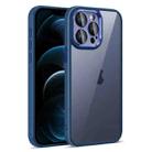 For iPhone 12 Pro Max Colorful Armor Lens Film Translucent Phone Case(Blue) - 1