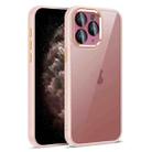 For iPhone 11 Pro Max Colorful Armor Lens Film Translucent Phone Case(Pink) - 1