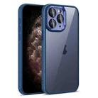 For iPhone 11 Pro Max Colorful Armor Lens Film Translucent Phone Case(Blue) - 1