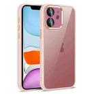 For iPhone 11 Colorful Armor Lens Film Translucent Phone Case(Pink) - 1