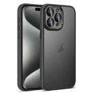 For iPhone 15 Pro Max Colorful Armor Lens Film Translucent Skin Feel Phone Case(Black) - 1